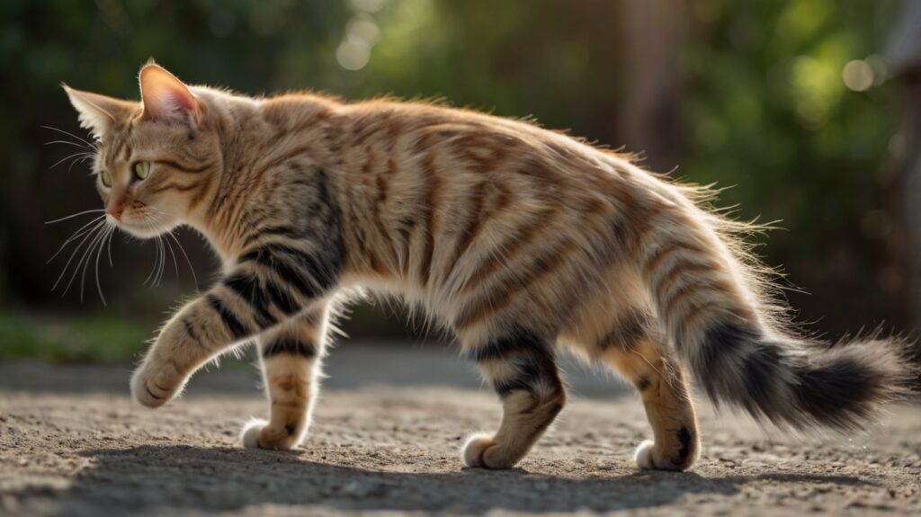 Katzenschwanz zuckt – Zeichen für Aufregung oder Frustration.